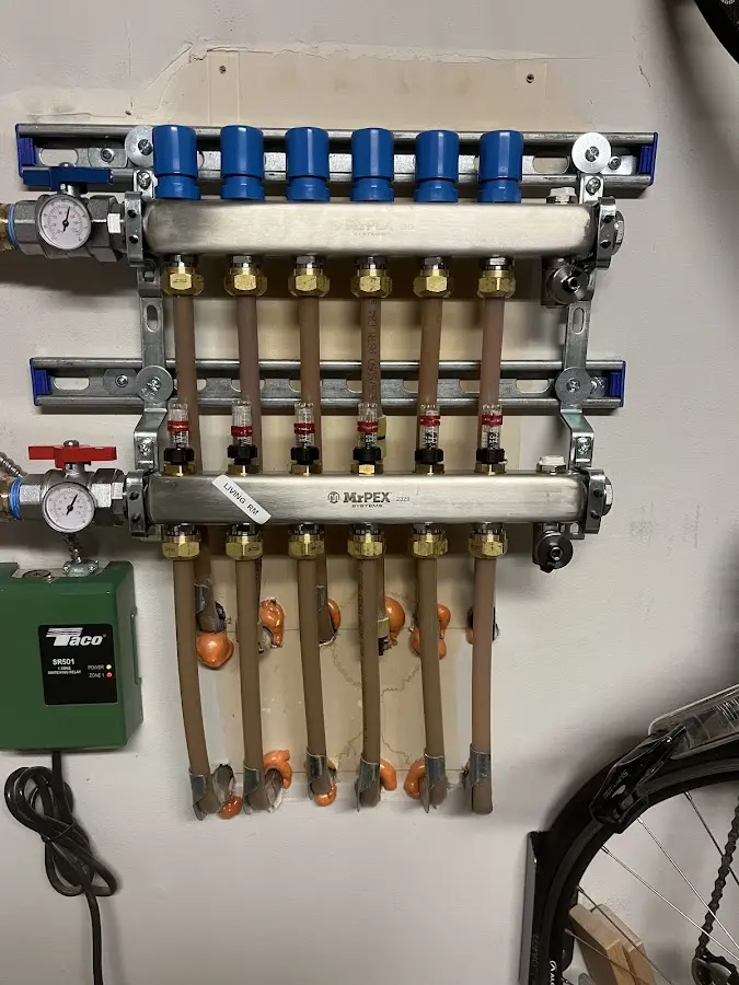 Plumber performing Gas Line Installation at a residential property in Glencoe